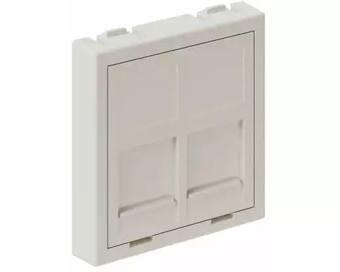 max connect Multimedia-Zubehör 45 x 45 für 2x RJ-45, Weiss