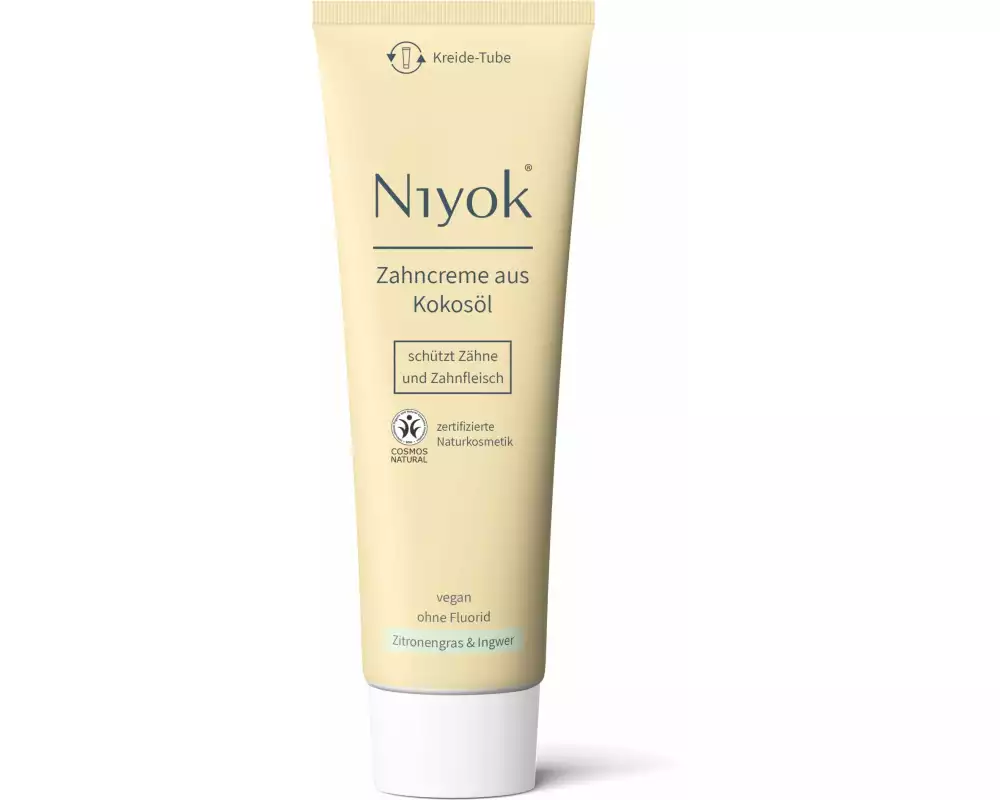 Niyok Zahncreme Kokosöl Zitronengras und Ingwer 75 ml