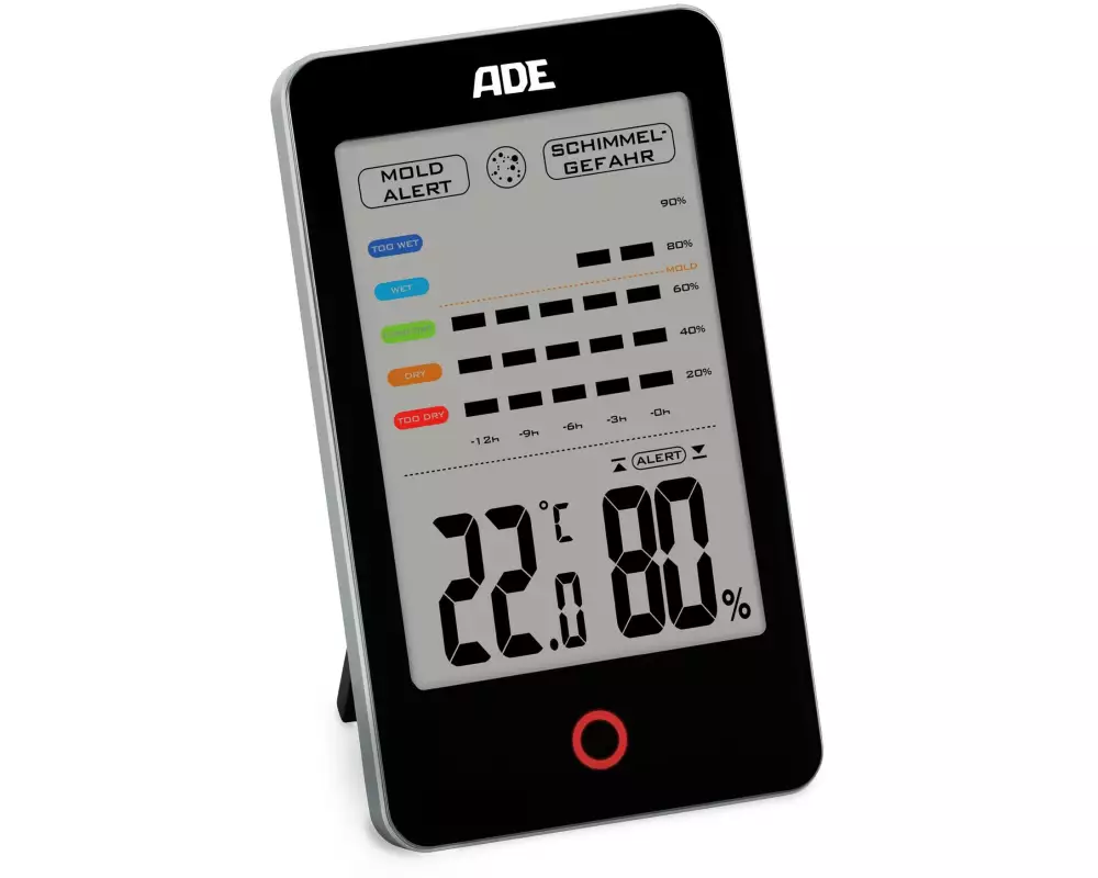 ADE Thermo-/Hygrometer digital Schwarz