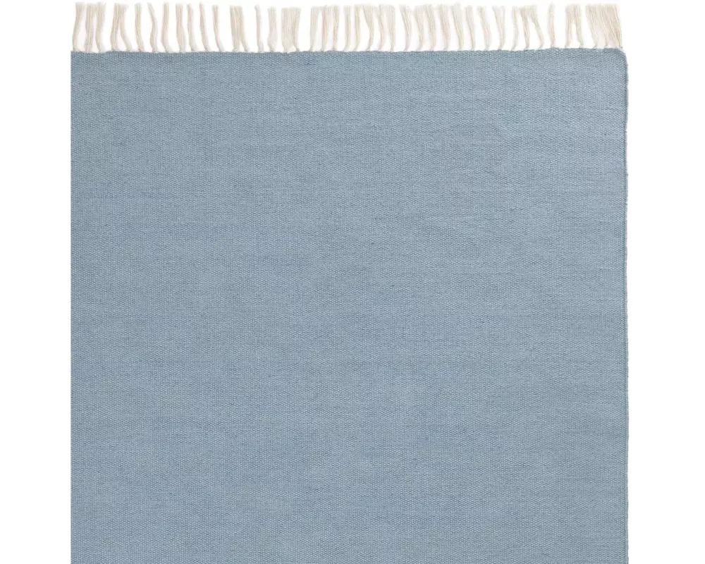 Urbanara Teppich Udaka 170 x 240 cm, Eisblau
