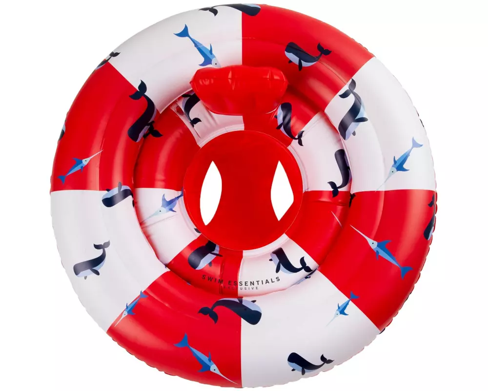 Swim Essentials Schwimmsitz 0-1 Jahre Whale Red/White