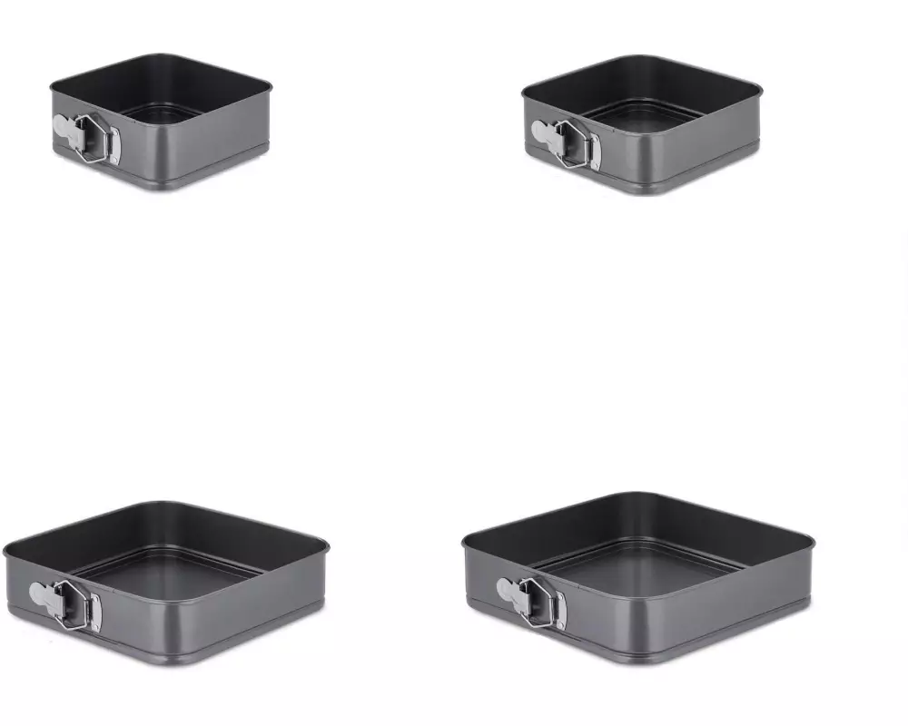 relaxdays Springform eckig, 18 cm, 20 cm, 26 cm, 28 cm