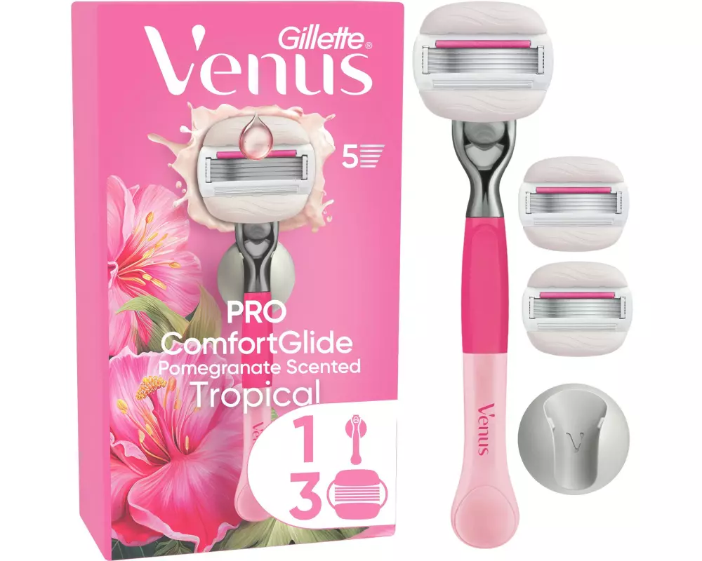 Gillette Venus Damenrasierer Pro ComfortGlide Tropical 3er + Handstück