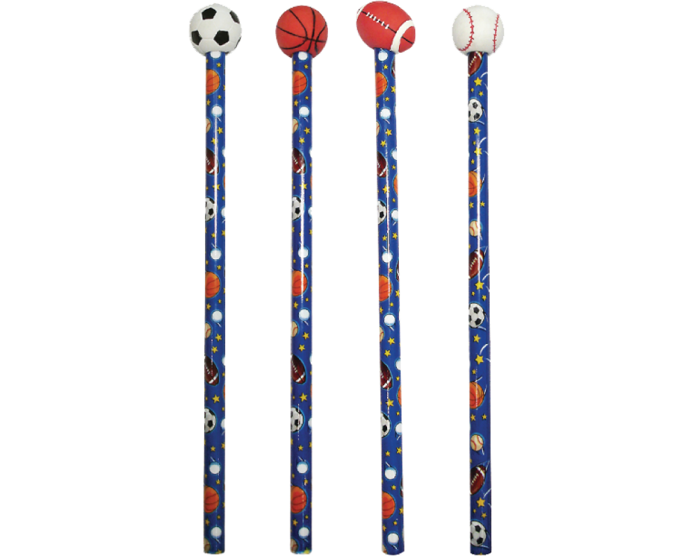 ROOST Bleistift Ballsport RET-100 Radiergummi, 4 ass.