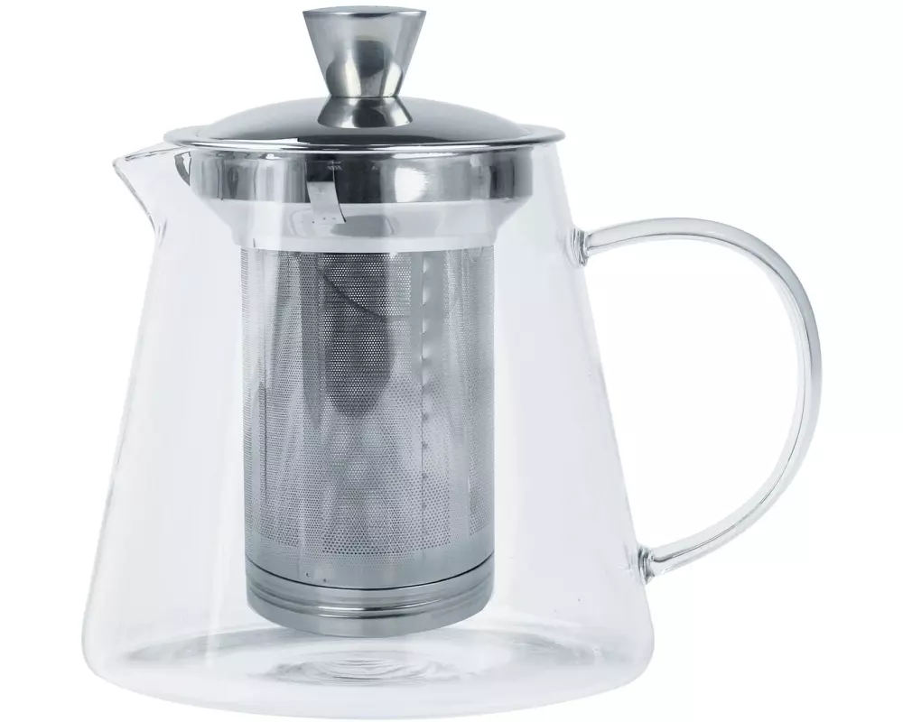 Cristel Teekanne mit abschraubbaren Filter 1.2 l, Transparent