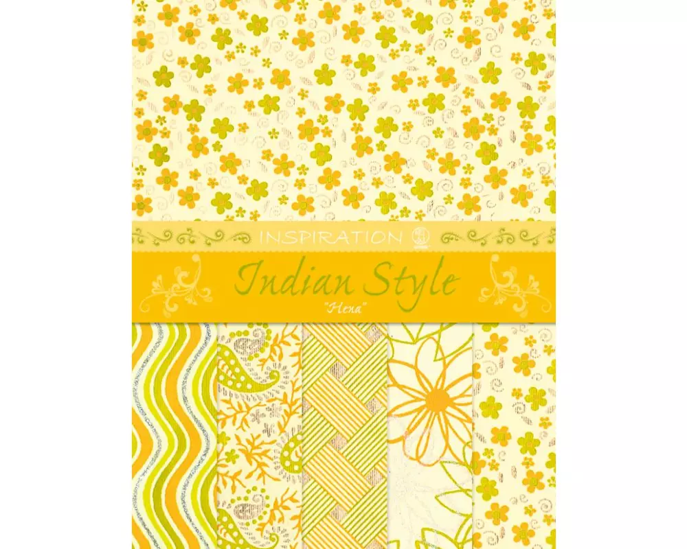 URSUS Bastelpapier Indian Style Hena 21.6 x 28 cm, 100 g/m²