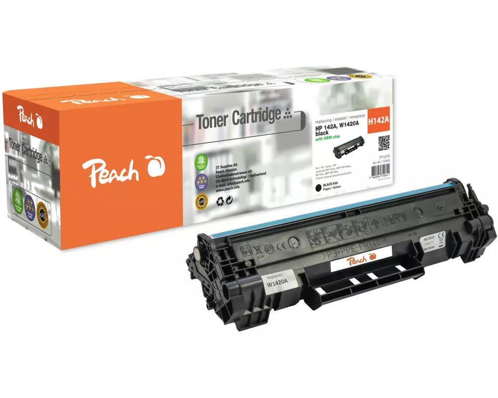 Peach Toner HP No. 142A (W1420A) Black