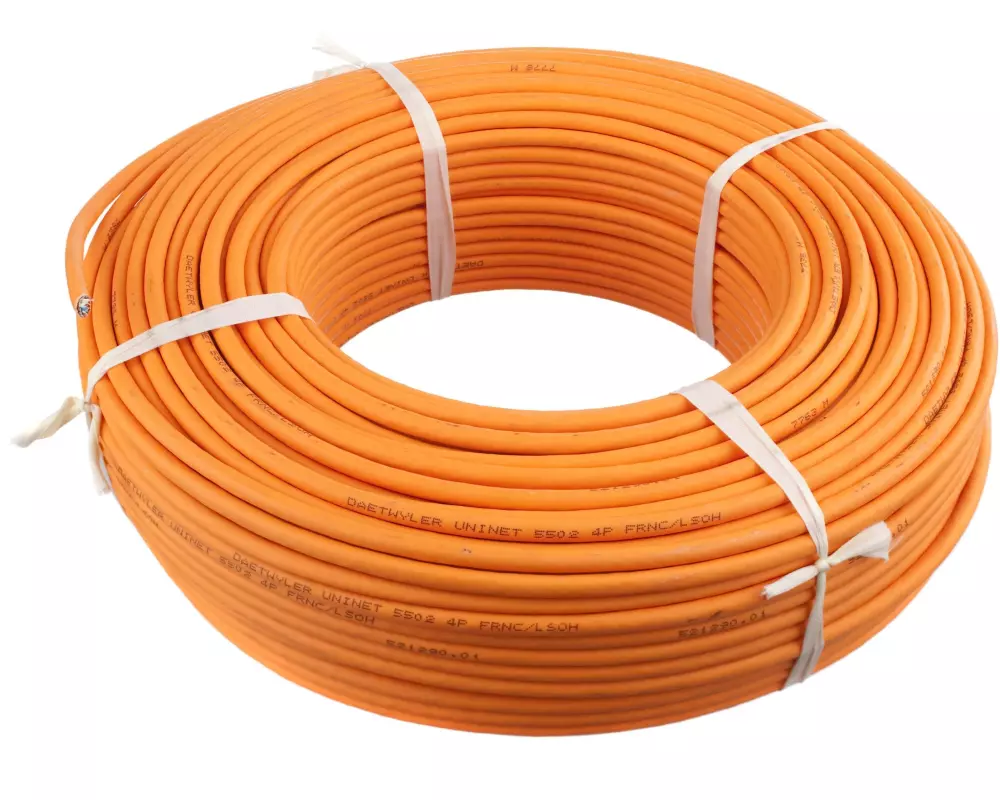 Dätwyler IT Infra Rangierkabel CU 7702 4P Flex Cat 7, S/FTP, 100 m, Orange