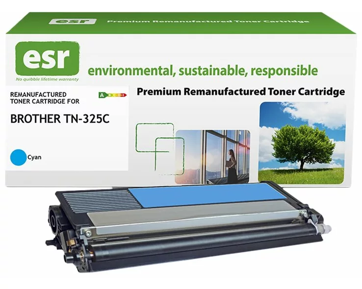 ESR Toner cartridge compatible with Brother TN-325C cyan remanufactured 3.500 pages