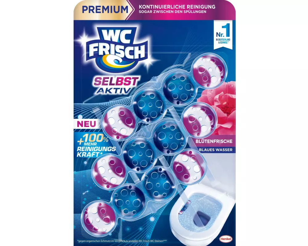 WC Frisch WC-Einhänger Blauspüler 3 x 50g