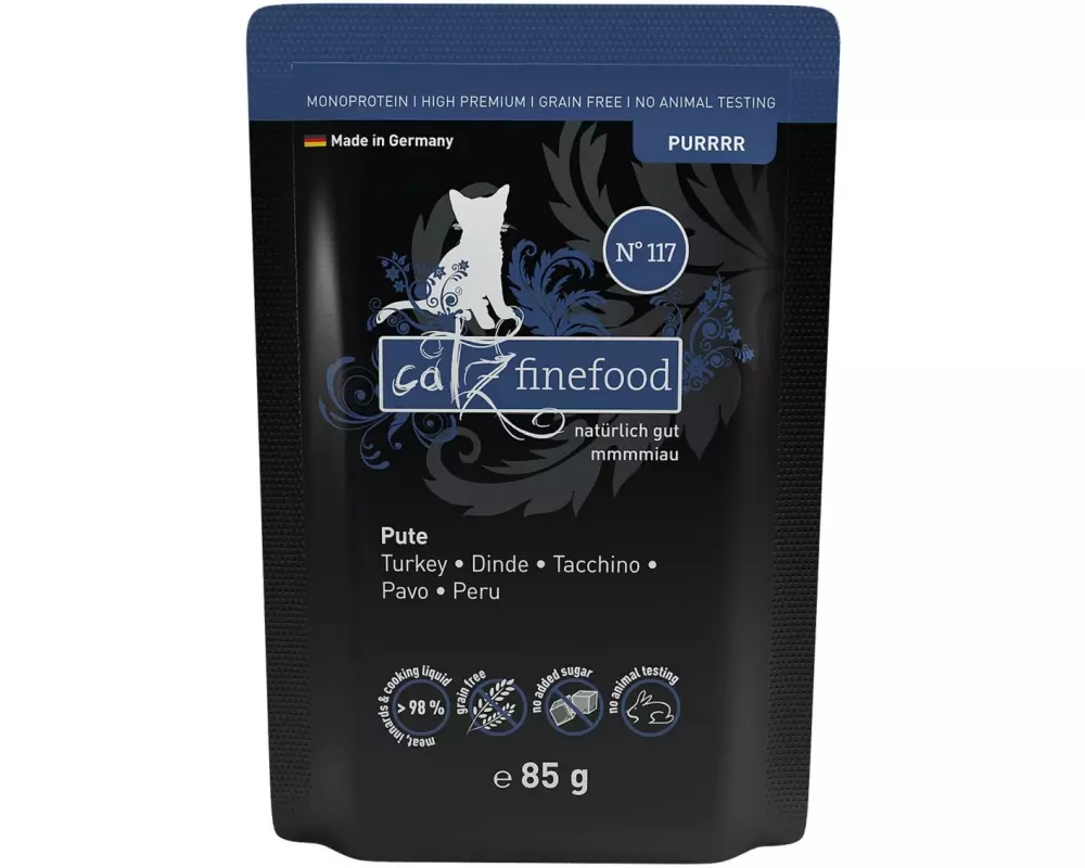 catz finefood Nassfutter Purrrr No.117 Truthahn, 85 g