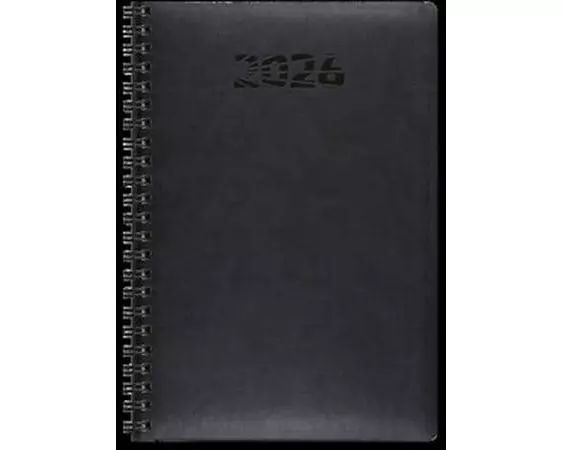 Simplex Wochenagenda Simply Flex 15 x 21 cm, 2026, Schwarz