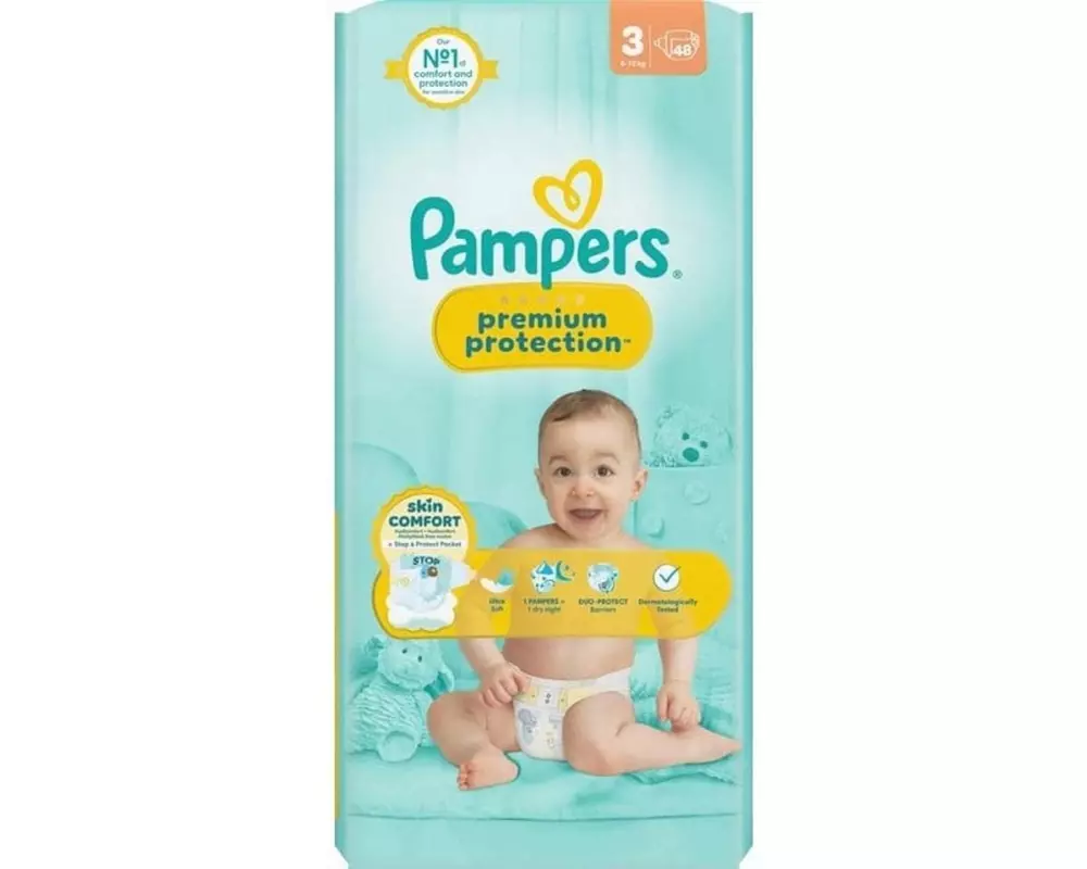 Pampers Windeln Premium Protection Gr.3 6-10 kg, N3, 48 Stück
