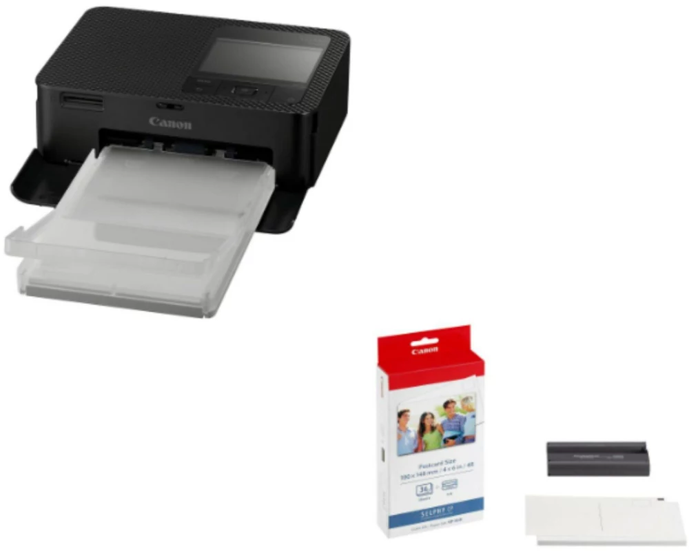 Canon Fotodrucker Selphy CP1500 + KP-36IP (Kit) Schwarz