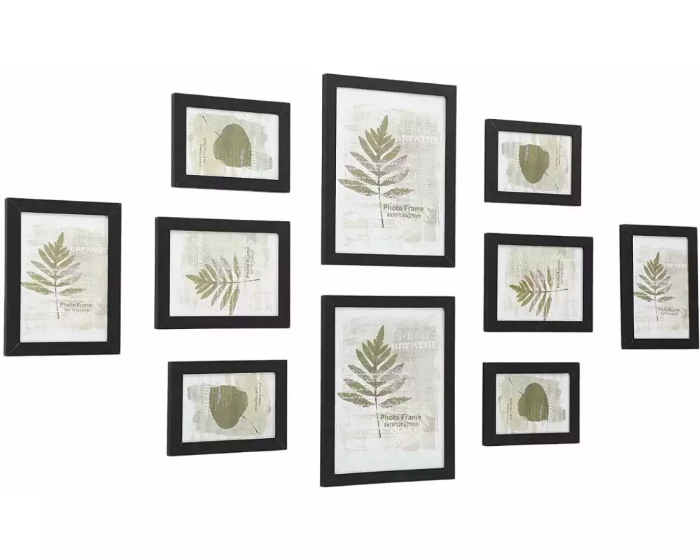 Songmics Bilderrahmen Collage Schwarz