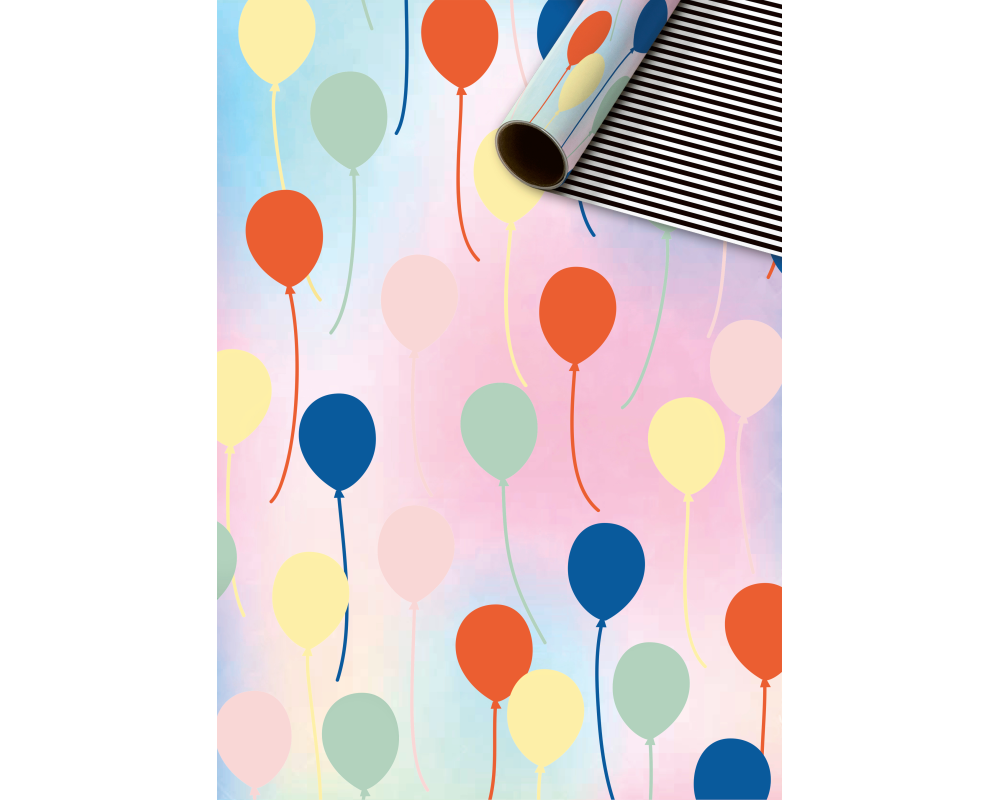 STEWO Geschenkpapier Ballo 2528574890 rot 70x150cm