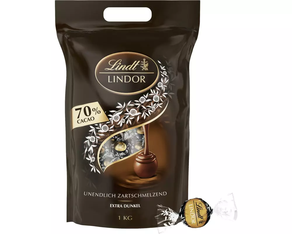 Lindt Lindor Dunkel 70% Cacao 1000 g