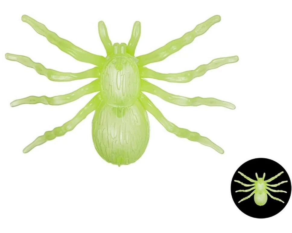 Partydeco Grosse leuchtende Spinnen, 4er-Set 4 Stück