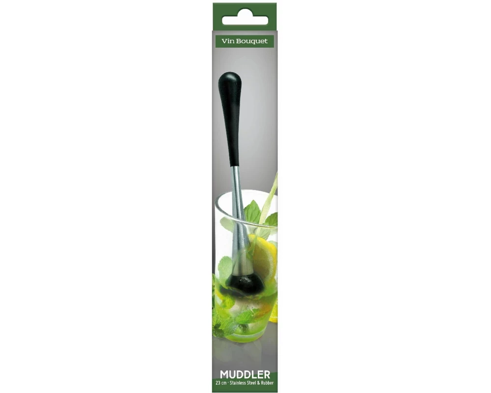 Vin Bouquet Muddler Schwarz/Silber