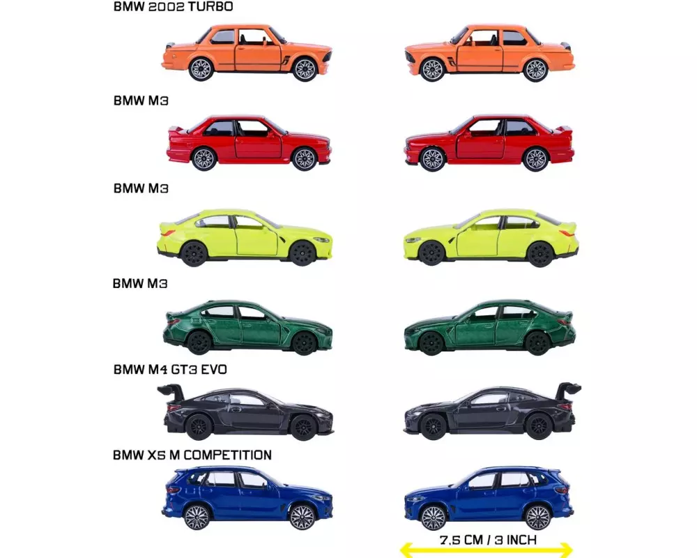 Majorette BMW Premium Cars, 6-sort. Metall, Druckguss, 1:64