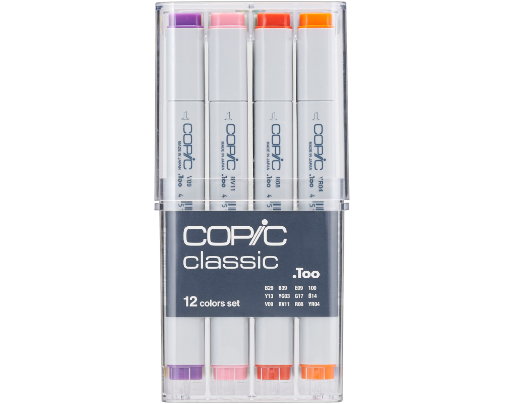 COPIC Marker Classic 2007502 Basis-Set, 12 Stück