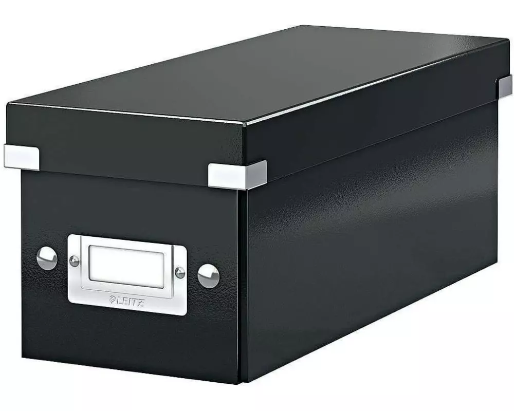 Leitz Aufbewahrungsbox 30 CD-Hüllen, Schwarz