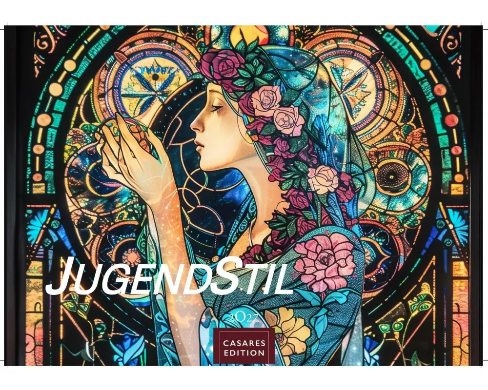 Jugendstil Kalender 2027 - Wandkalender | Fotokalender Kunst 35x50cm Großformat - Stilvolle künstlerische Motiven im Jugendstil für das ganze Jahr