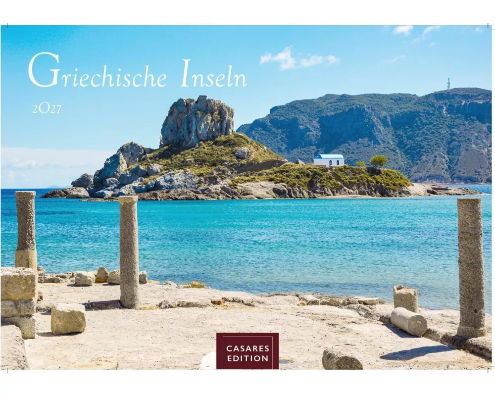 Griechische Inseln Kalender 2027 - Wandkalender | Fotokalender Griechenland 24x35 cm - Faszinierende Bilder mit ikonischen Motiven Meer, Strand, Sonne