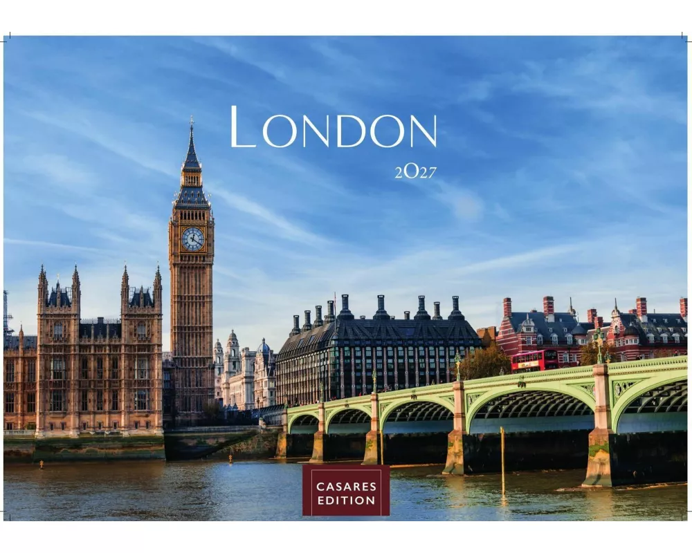 London Kalender 2027 - Wandkalender | Fotokalender England 35x50cm Grosses Format - Hochwertiger . mit Ansichten von Londons ikonischen Sehenswürdigke