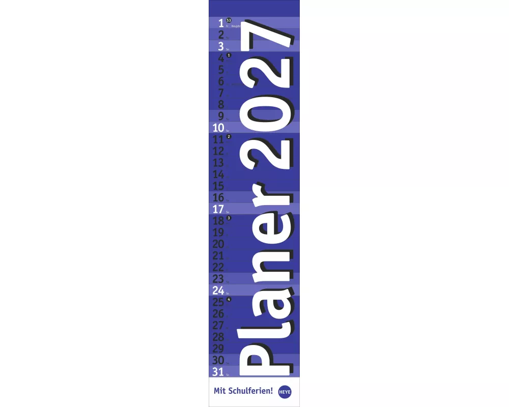Langplaner, blau 2027