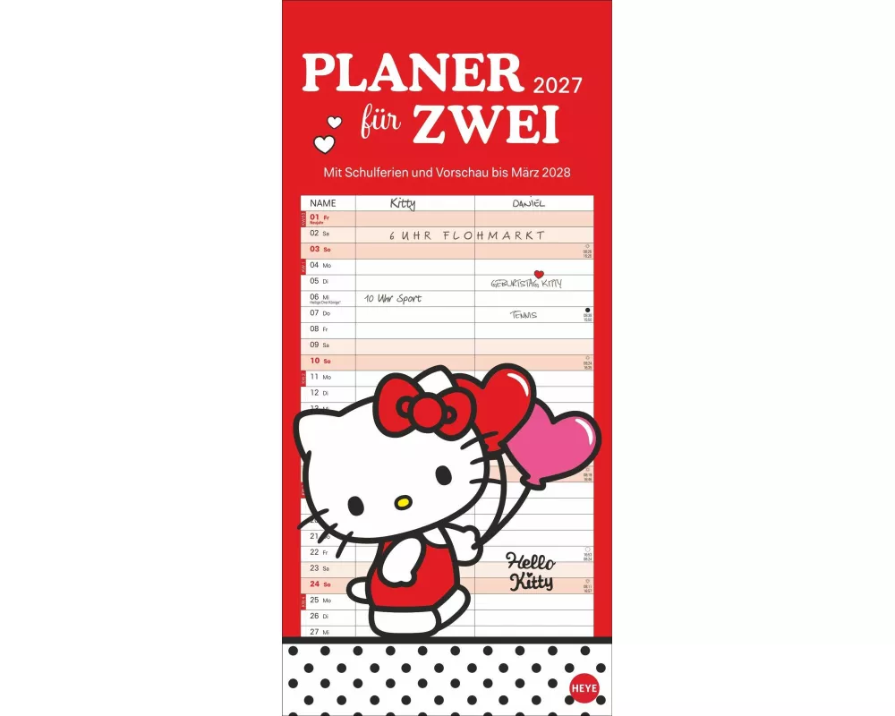 Hello Kitty Planer für zwei 2027