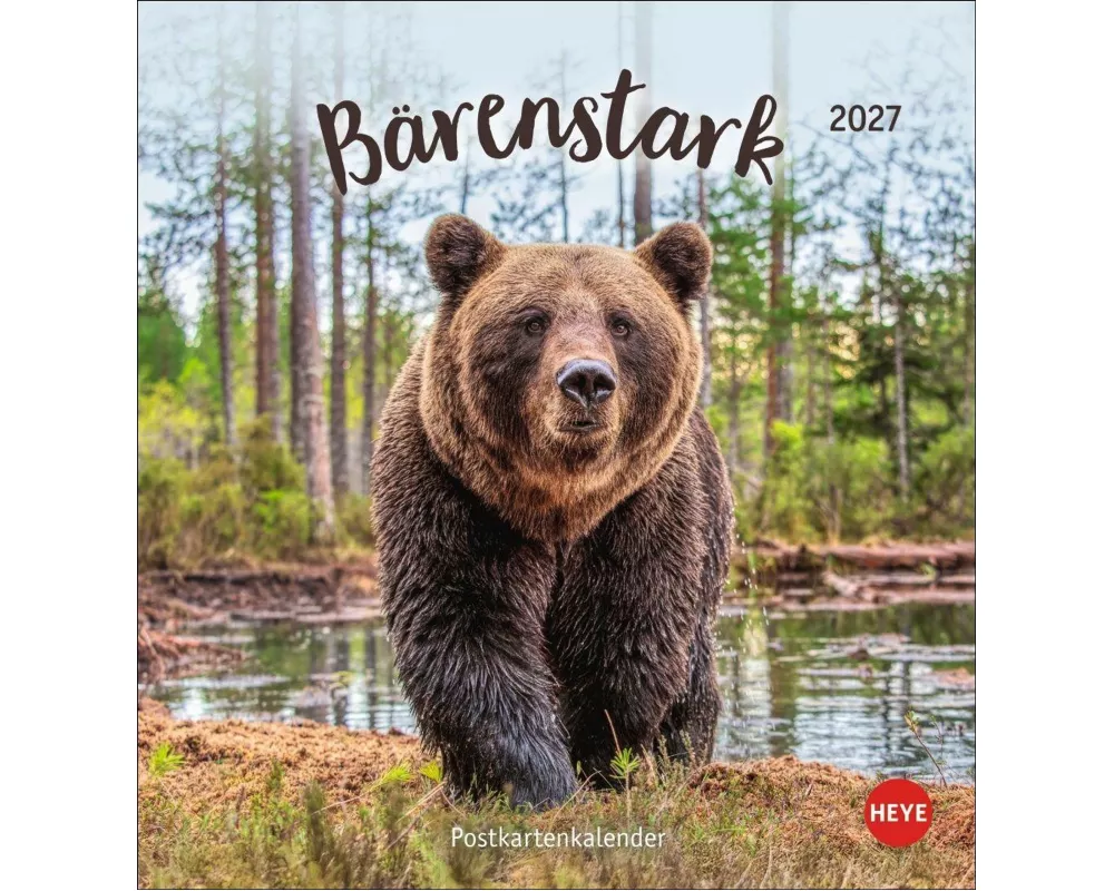Bärenstark Postkartenkalender 2027