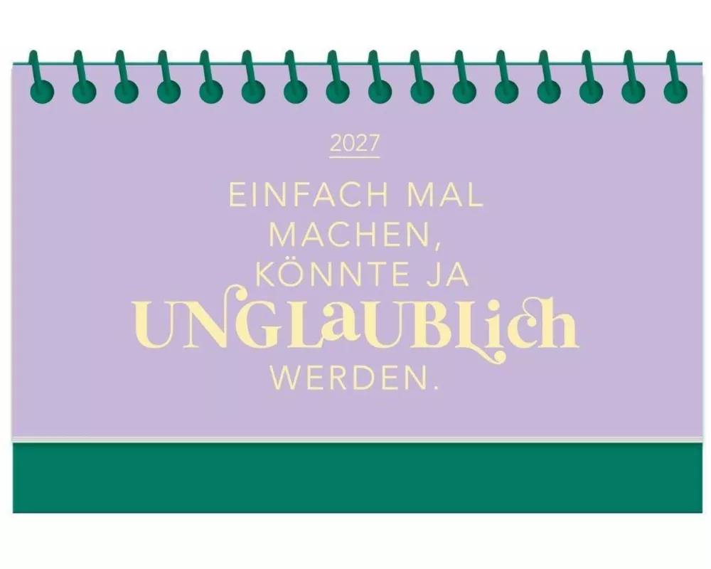 Mini-Kalender Colour Up 2027 Einfach mal machen