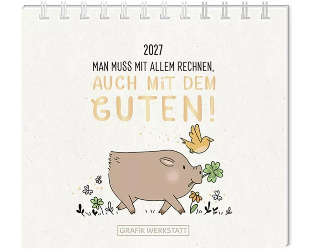 Mini-Kalender 2027 Man muss mit allem rechnen