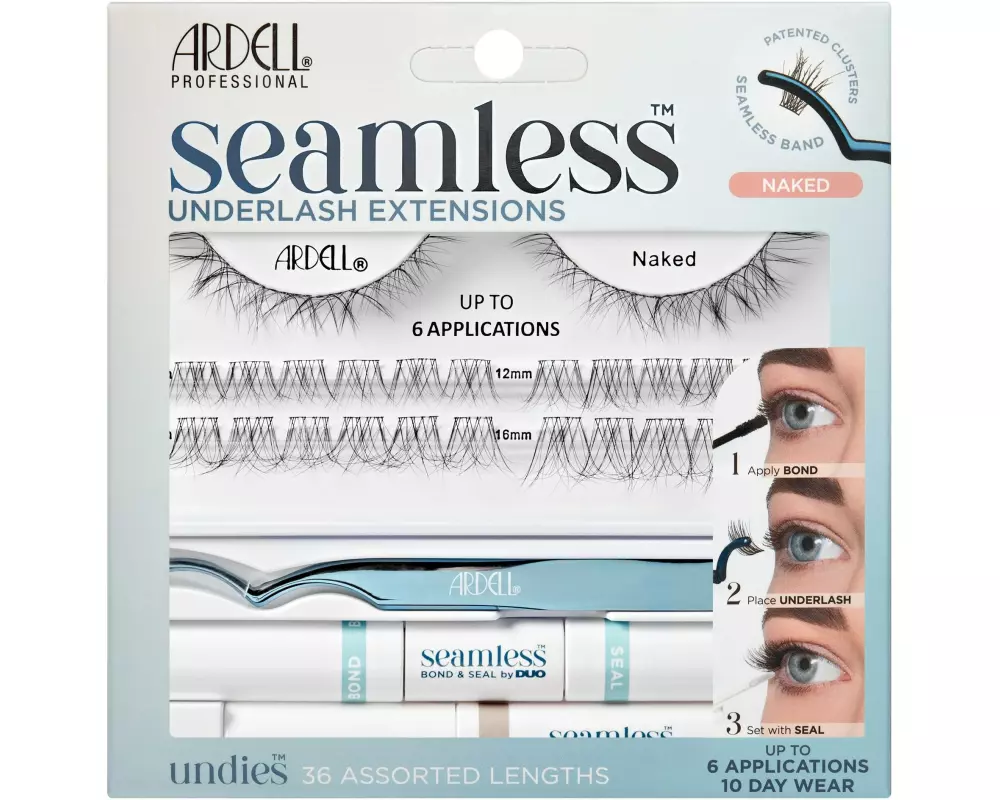 Ardell Künstliche Wimpern Seamless Starter Kit Naked Schwarz