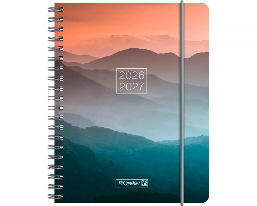 Schülerkalender 2026/2027 "Misty Sunset" | A6, Kunststoff