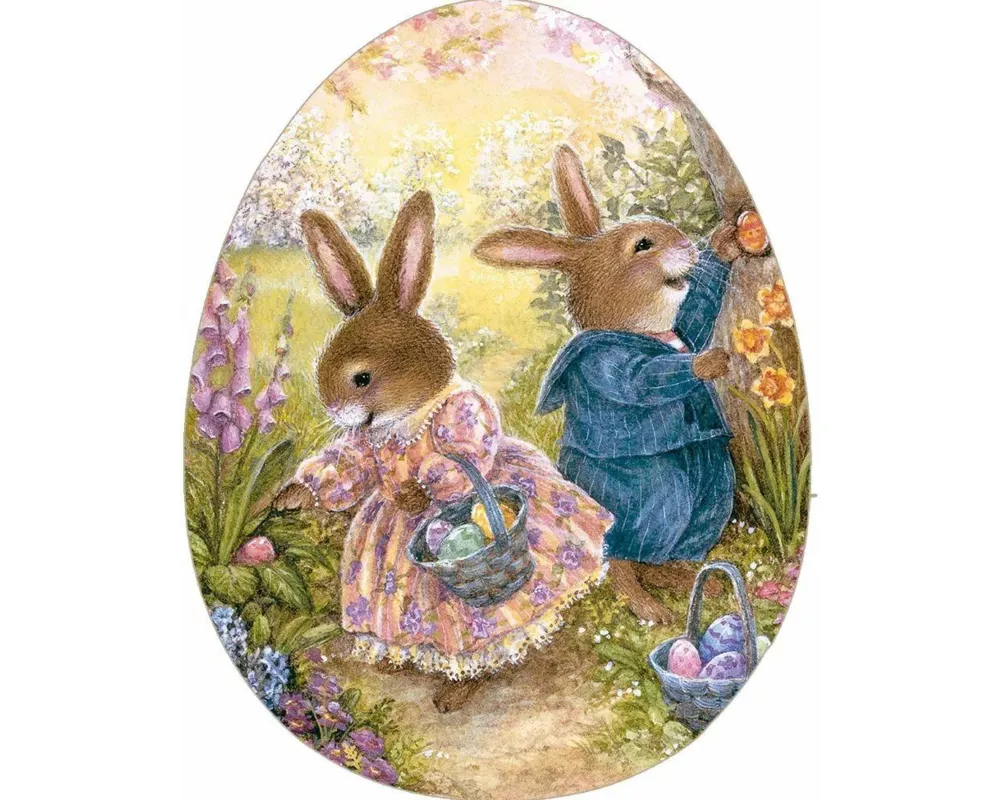 Ei-Puzzle Frohe Ostern