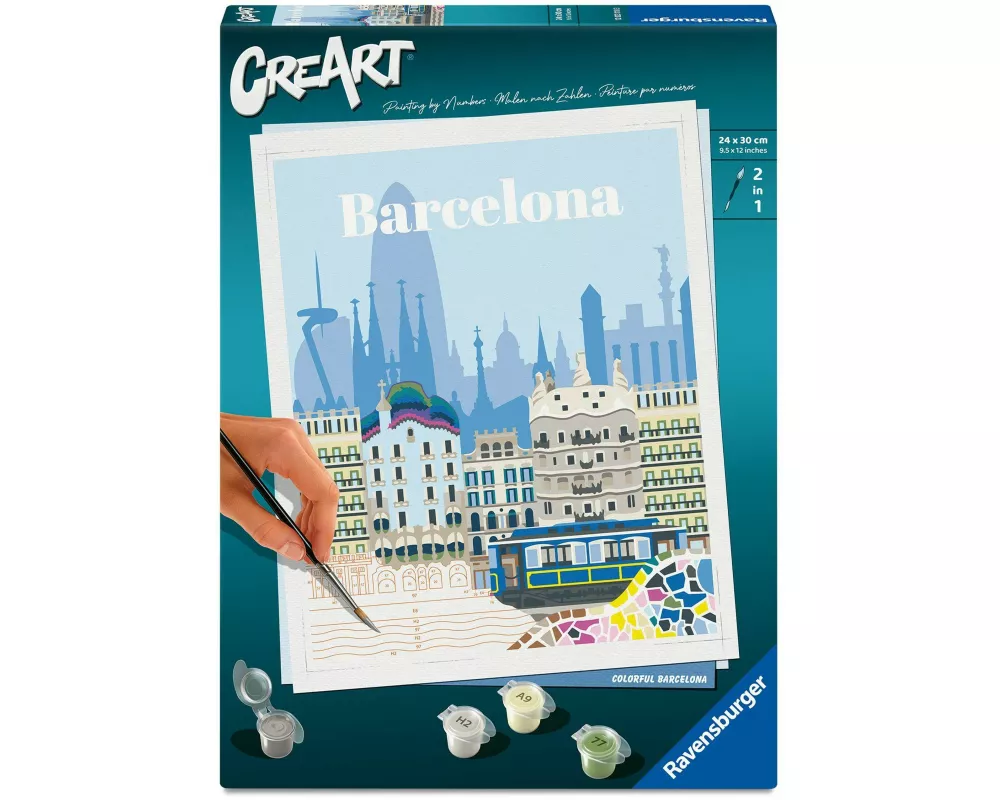 CreArt Adults Trend - Farbenfrohes Barcelona