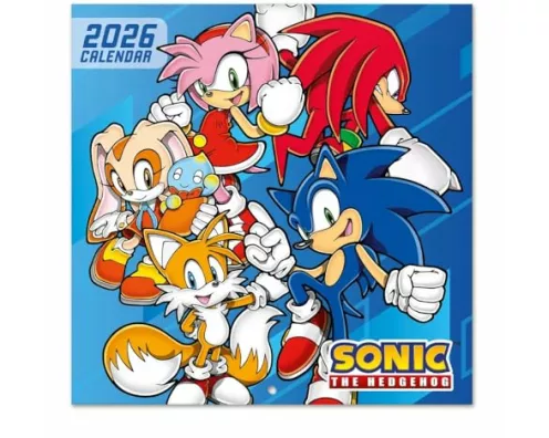 Sonic The Hedgehog 2026 Square Calendar