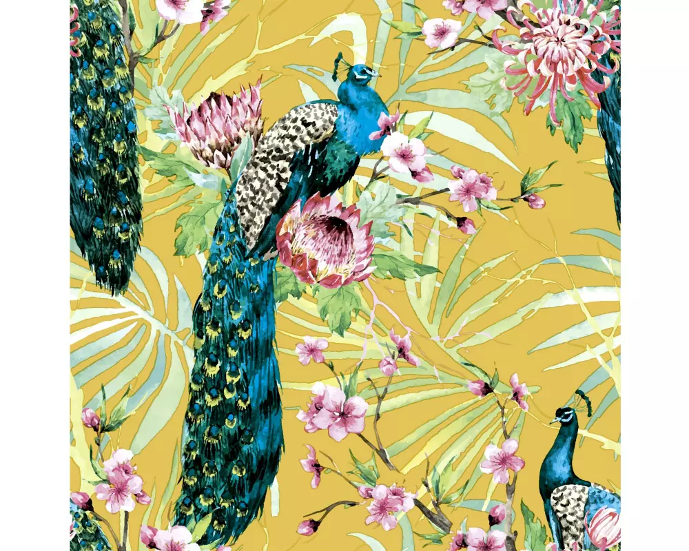 Paper + Design Papierservietten Tropic Peacock 24 cm x 24 cm, 20 Stück