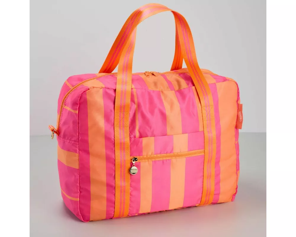 Easy Travelbag Stripes neon