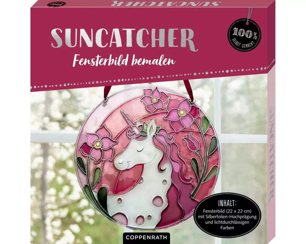 Suncatcher Fensterbild bemalen