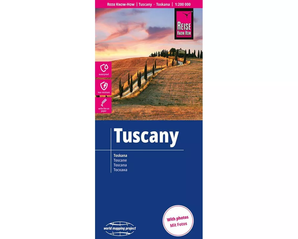 Reise Know-How Landkarte Toskana | Tuscany (1:200.000)