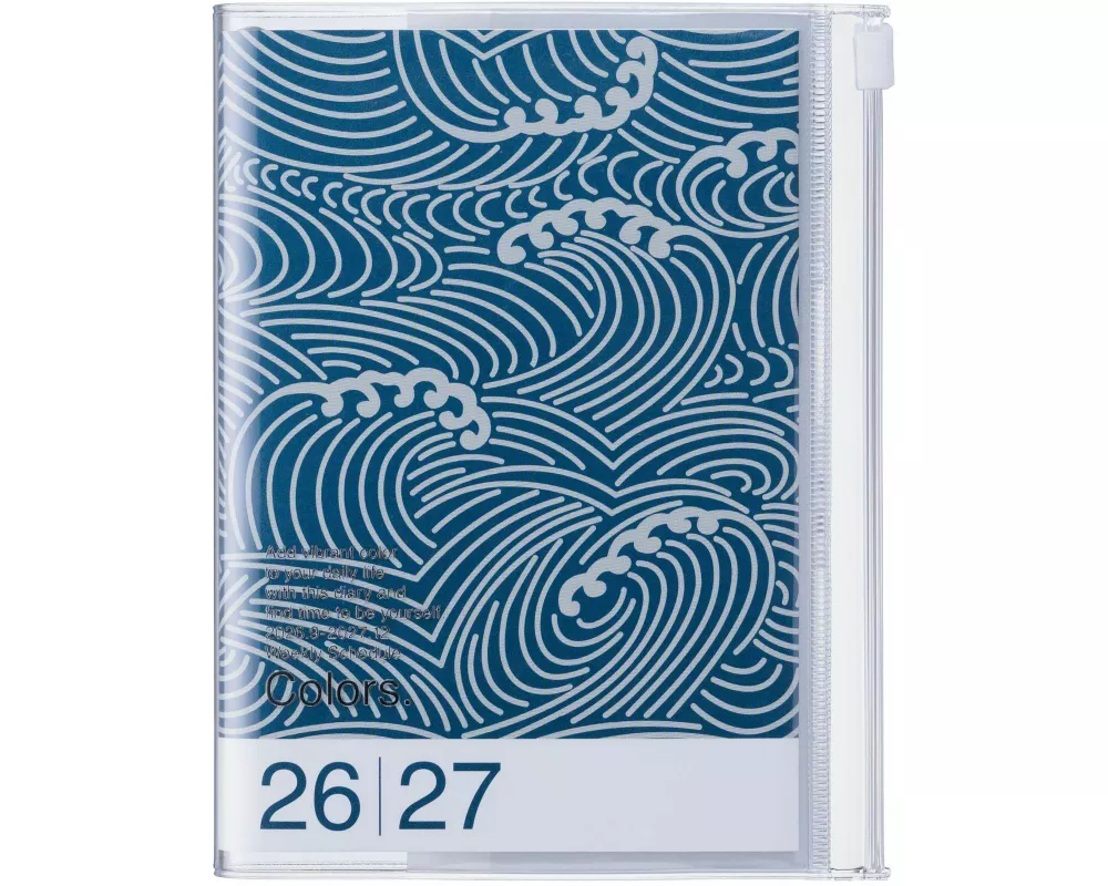 MARK'S 2026/27 Diary A6 Pattern // Wave Navy
