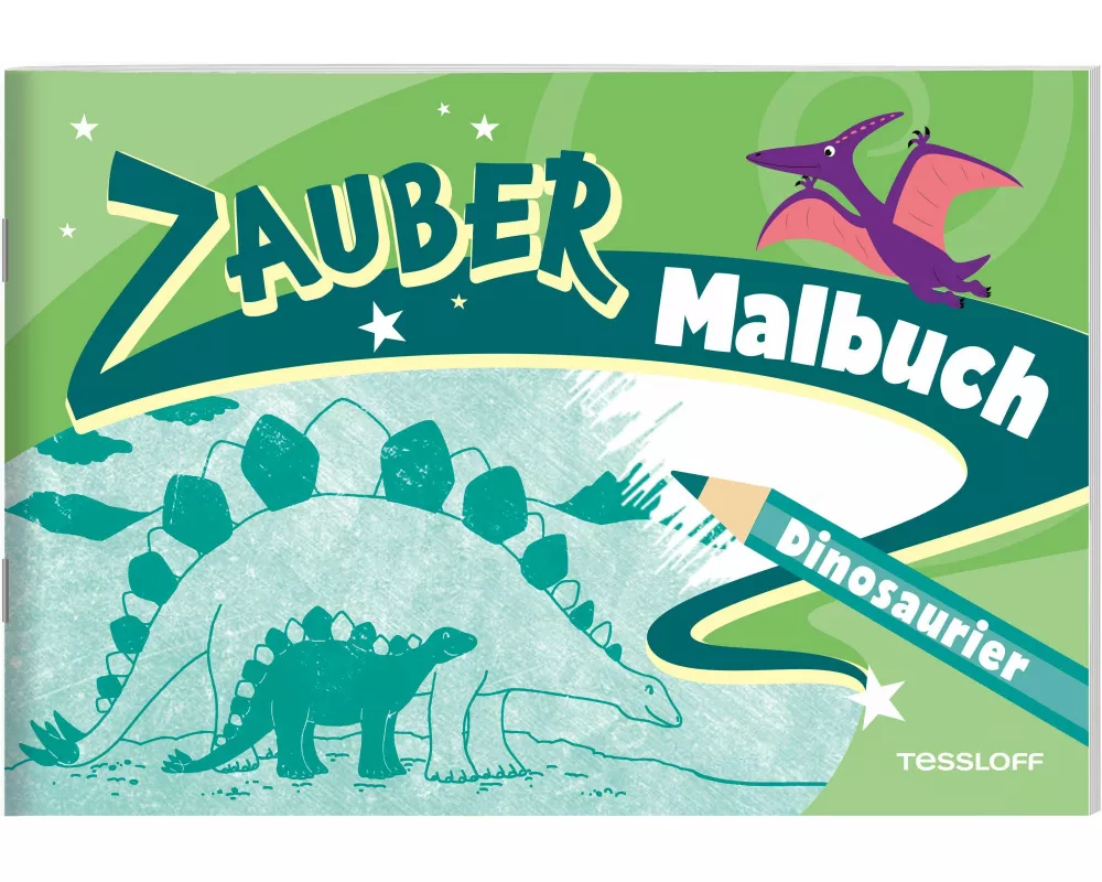 Zaubermalbuch. Dinosaurier