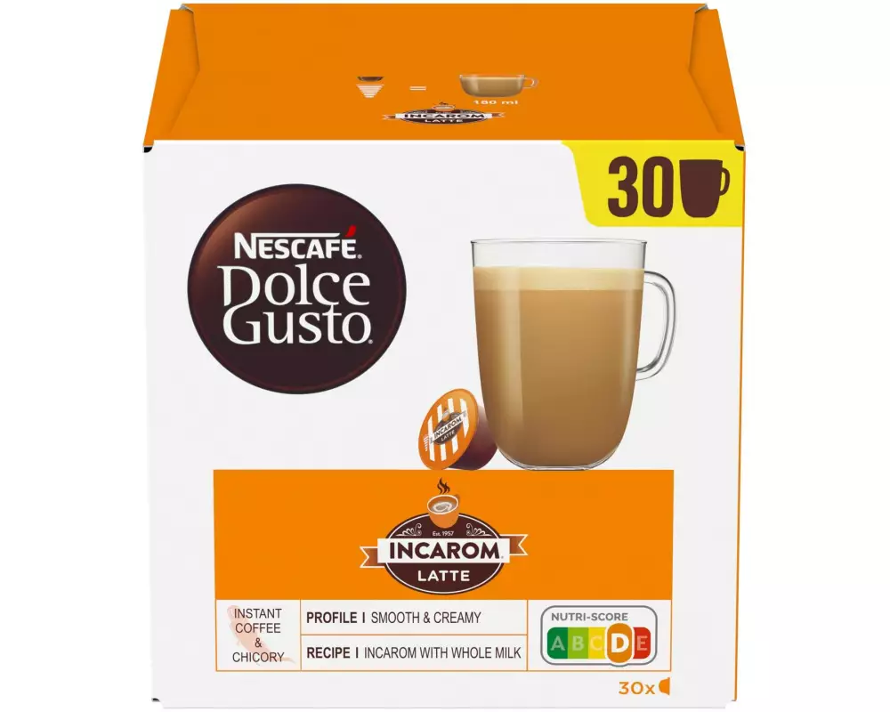 Nescafé Kaffeekapseln Dolce Gusto Incarom Latte 30 Stück