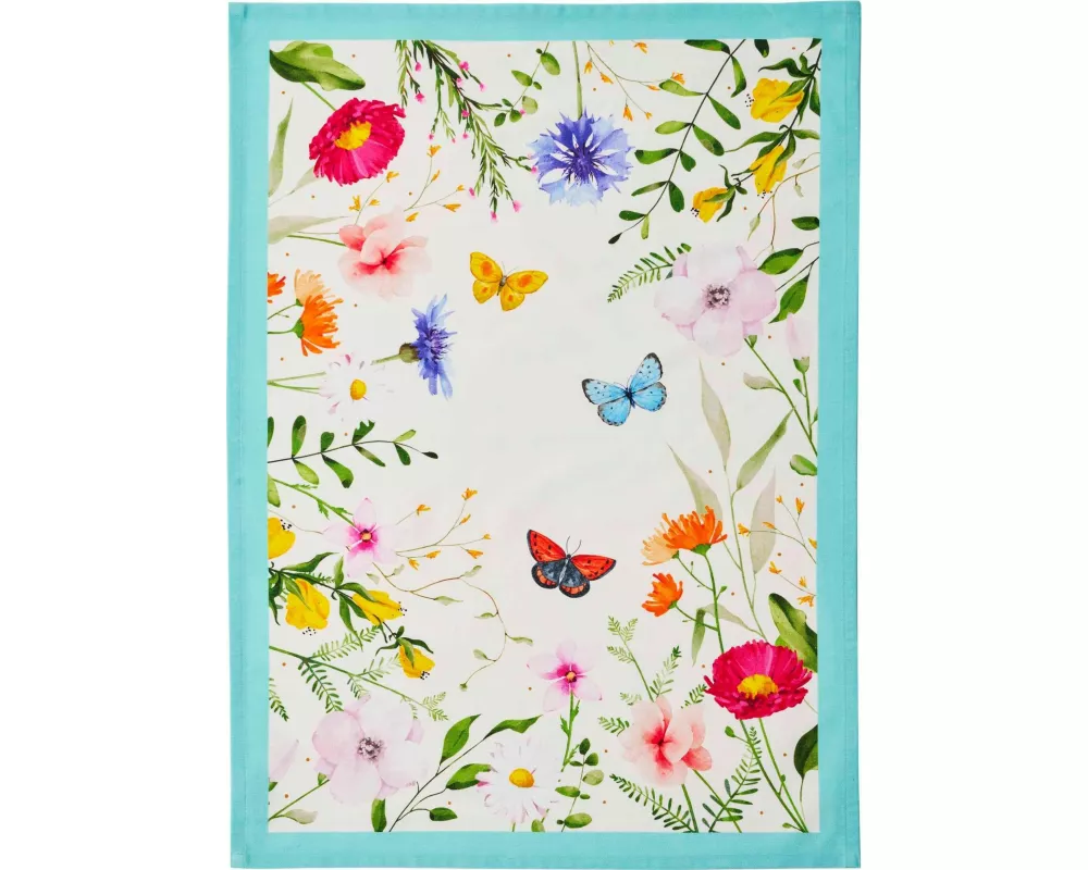 Blütenträume Geschirrtuch "Ein Stück vom Glück", 50 x 70 cm, beige