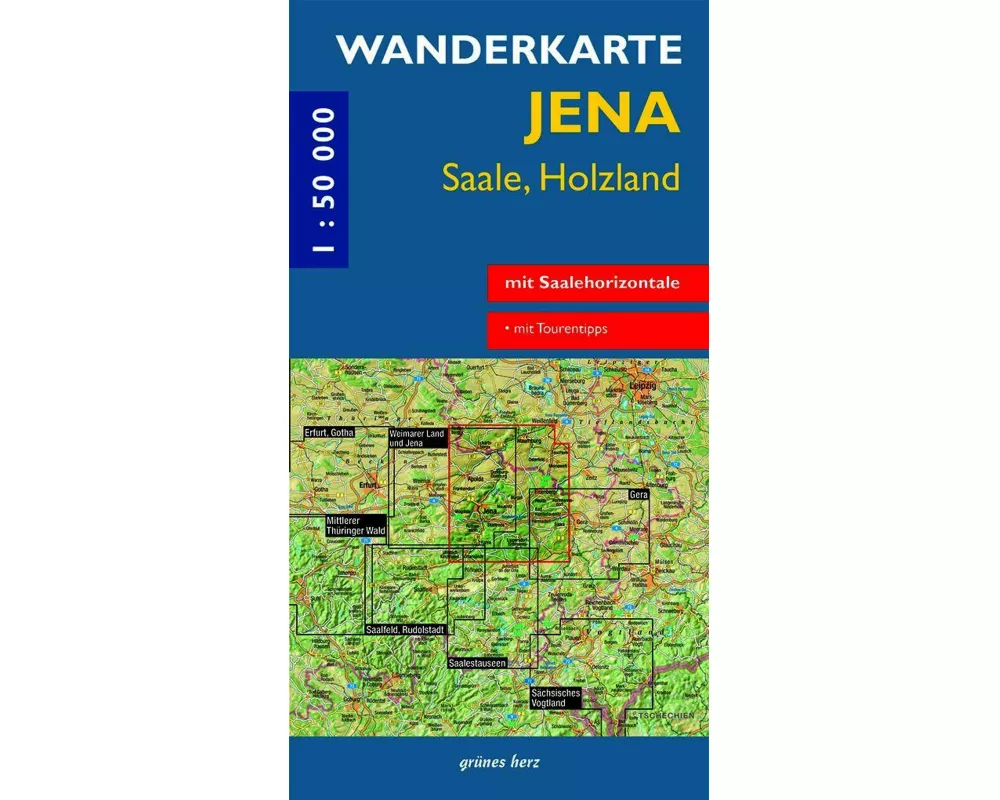 Wanderkarte Jena, Saale, Holzland