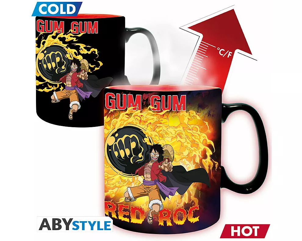 ONE PIECE - Mug Heat Change - 460 ml -Luffy vs Kaidou-cardboard box