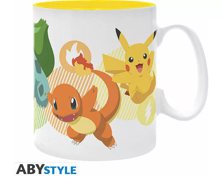 POKEMON- Mug - 460 ml - Pikachu and starters - subli - box